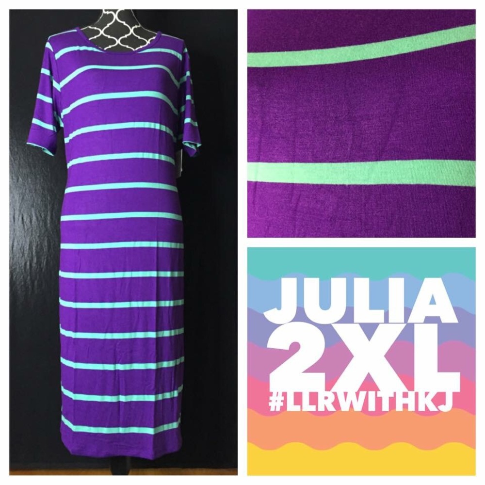 LuLaRoe Julia Dress 2XL